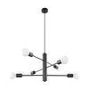Sollux SL.0305 - Luster na sajli DUOMO 6 6xE27/60W/230V crna