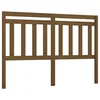 Vidaxl Posteljno vzglavje medeno rjavo 146x4x100 cm trdna borovina