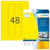 Herma etikete 45,7X21, zaobljene ivice A4/48 1/20 žuta ( 02H4366 )