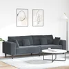 Sofa Tamno siva 250 x 77 x 76 cm Baršun