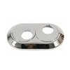shumee Dvojna kromirana PVC rozeta 18 mm