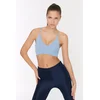 Trendyol Light Blue Supported/Styling String Strap Knitted Sports Bra