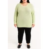 Plus size pulover, menta