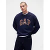 GAP Majica marine / rjasto rjava / bela