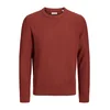 JACK & JONES Pulover JJPANNEL rjasto rdeča