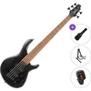 Cort B5 Element Open Pore Standard SET Trans Black 5 strunska bas kitara