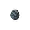 Siva porcelansta vaza Morso Flame, višina 15 cm