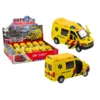 Reševalno vozilo LEAN TOYS 1:32, rumeno, odpiralna vrata, luči, zvoki