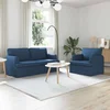 Vidaxl Kavč 2 pcs Modra Kovina