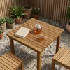 Gornji dio stola 60 x 60 x 3,5 cm Četvrtasti Čvrsto teak drvo