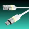 Kabl AVAX CB312 Glowy / USB-A to USB-C / 18W / 1 m / White