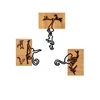 Wallity Zidna dekoracija Naughty Monkeys - 338, 26 x 3 x 25 cm, Crna