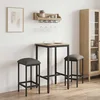 vidaXL Barski stol 2 pcs Svetlo siva 40 x 32 x 64 cm Inženirski les