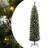 Umjetno tanko božićno drvce s 300 LED žarulja 210 cm