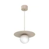 Luster na sajli FLAT 1xE27/15W/230V bež