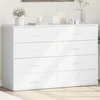 Komoda 2 kom bijela 60x39x80 cm od konstruiranog drva