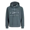 JACK & JONES Majica temno modra / bazaltno siva / bela