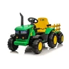 Traktor na akumulator sa prikolicom - zeleni - Premium Oprema ( 11623 )