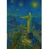 Plakat Rio de Janeiro v stilu Van Gogh 50x70 cm