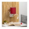 Brilagi-LED Zidna lampa NUBILA 1xE27/25W/230V+LED/3W bela/pompejanska crvena