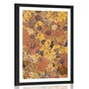 Plakat s paspartujem abstrakcija navdihnjena po G. Klimtu - 60x90 no frame