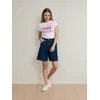 Sinsay - Farmerke bermude - steel blue