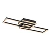 Rabalux Plafonjera Ramin, LED, Sa daljinskim, 30W, 3000-6500K, 60x22cm, Crna
