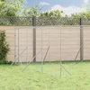 Vanjski kavez za pse srebrni 6 x 10 x 2 m od pocinčanog čelika
