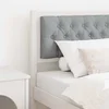Uzglavlje Ostalo Bijela i svijetlosiva 80 cm Masivna borovina