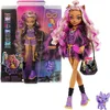 Monster High lutka Clawdeen Wolf sa dodacima i psom HHK52
