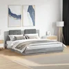 Okvir kreveta s uzglavljem LED boja hrasta sonome 160 x 200 cm