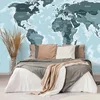 Tapeta zemljevid z modrim pridihom - 245x165