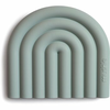 Mushie Rainbow Teether grizalo Cambridge Blue 1 kos