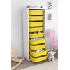 HANAH HOME Višenamenska polica Zola 9N White Yellow