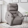 Vidaxl vidaXL Električni dvižni naslanjač, taupe, blago