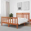 Krevetna konstrukcija 2 pcs Vosak smeđa 205,5 x 145,5 x 100 cm