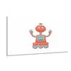 Slika z motivom robota v rdeči barvi - 150x100