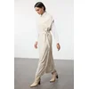 Trendyol Modest Ženska haljina Tctaw24Uv00038, Bež