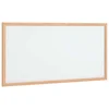 Vidaxl Magnetna bela tabla z okvirjem iz masivnega borovega lesa 60 x 30 cm