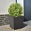 Vrtna sadilica crne 40x40x40 cm čelična