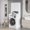 Skye Decor Ormarić za veš mašinu, Beli