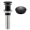 Ceramica lux   Sifon Klik-klak Lux Art bez preliva, matt black 300325