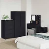 Ormari za skladištenje Crna 60 x 48 x 105 cm Konstruirano drvo