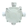 Nadometna doza HERMETIČNA IP67 z uvodnicami SIVA Z VLOŽKOM 75x75x33mm