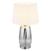 Globo 24142W - Stona lampa CLASSY 1xE27/40W/230V bela/srebrna