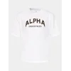 Alpha Industries Majica College 146501 Bela Relaxed Fit