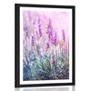 Plakat s paspartujem očarljivi cvetovi sivke - 40x60 no frame