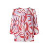 heine Bluza lila/oranžna/rdeča/bela