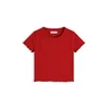 TOMMY HILFIGER Majica ESSENTIAL  rdeča