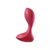 Vibracijski analni čep Satisfyer Backdoor Lover rdeč